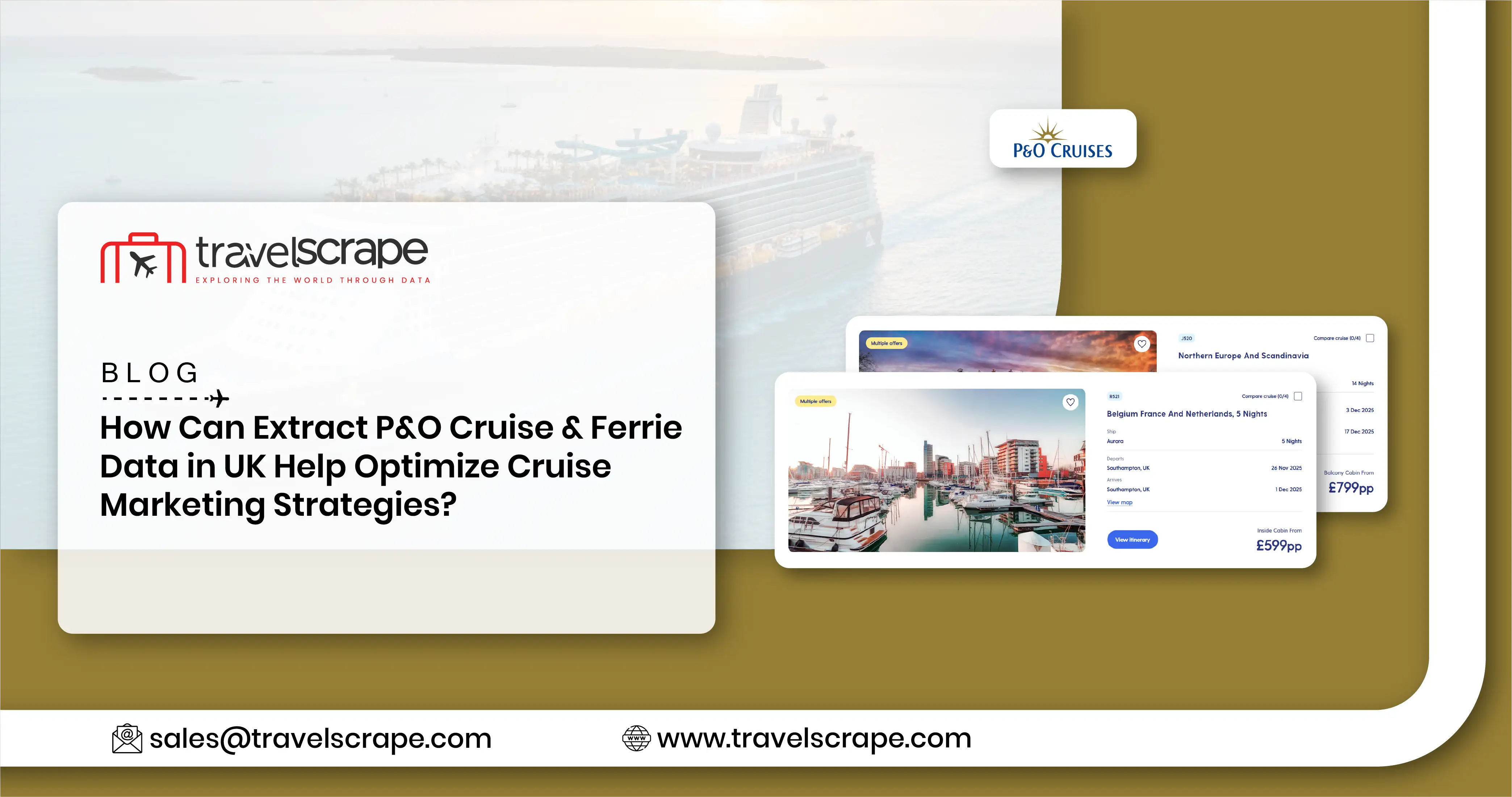 Extract P&O Cruise & Ferrie Data in UK for Marketing Strategies